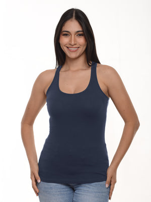 Blusa mujer sisa yoga color azul navy · Aritex Colombia