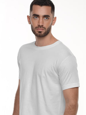 Camiseta interior cuello redondo en algodón, vista 2 · Aritex Colombia