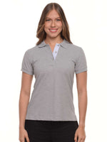 Polo mujer corte clásico rayas color gris jasped · Aritex Colombia