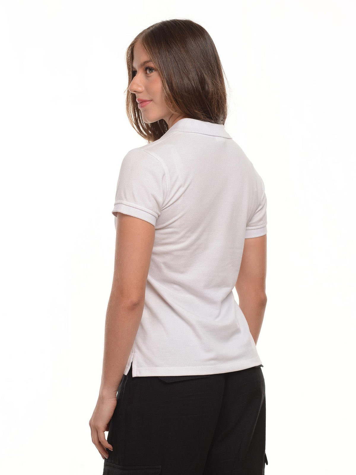 Polo mujer corte clásico rayas en algodón 215 g, vista 4 · Aritex Colombia