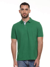 Polo hombre corte clásico rayas color verde cali · Aritex Colombia