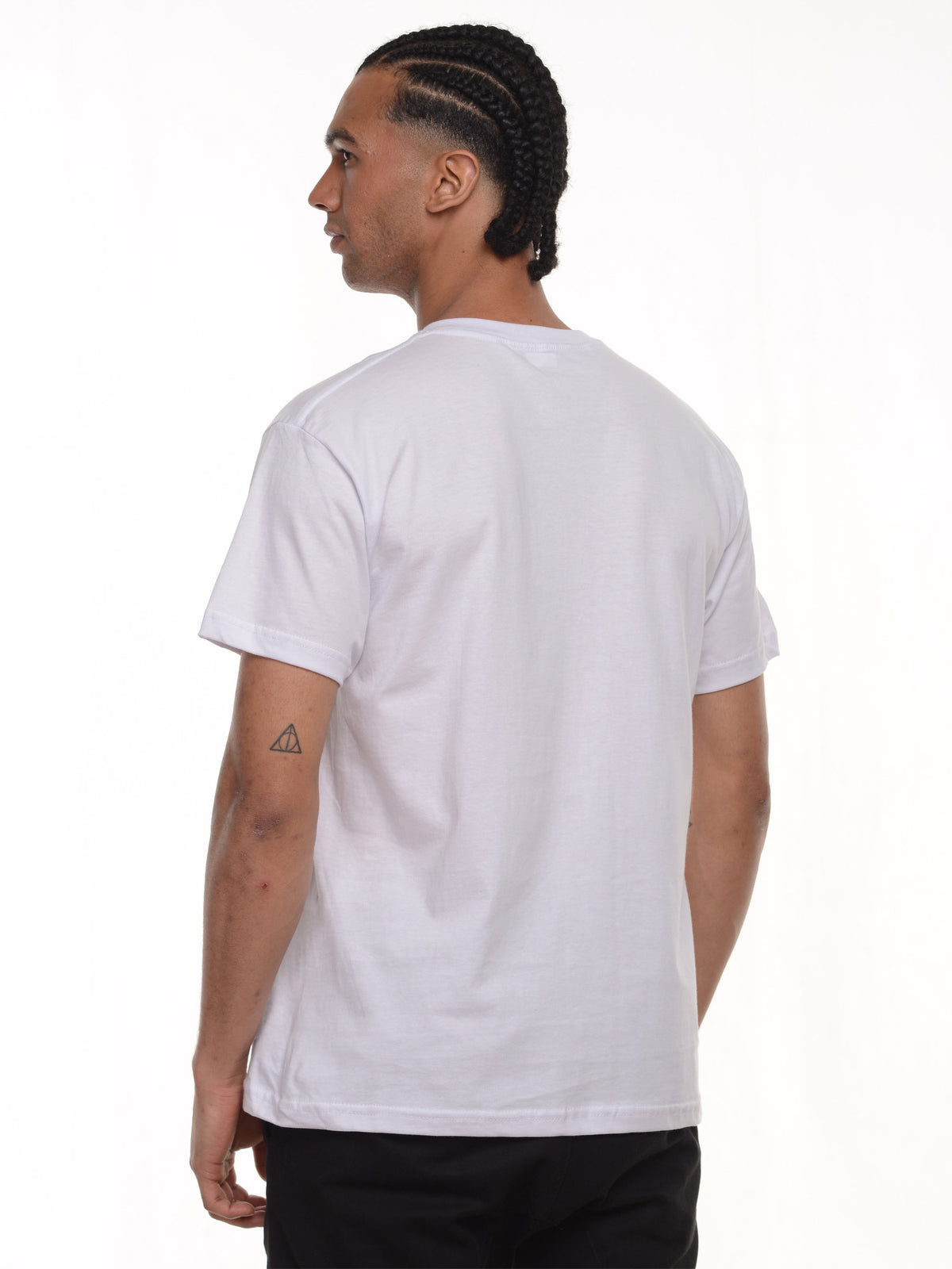 Camiseta hombre básica fit natural color blanco, vista 2 · Aritex Colombia