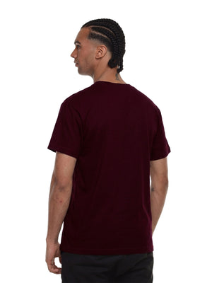 Camiseta hombre básica fit natural color burdeo imperial, vista 2 · Aritex Colombia