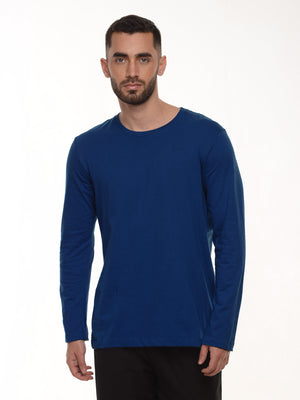 Camiseta hombre manga larga color azul navy · Aritex Colombia