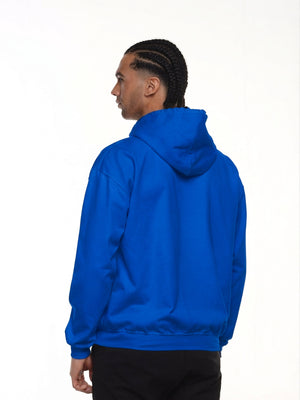 Buzo Unisex con capucha color azul rey, vista 2 · Aritex Colombia