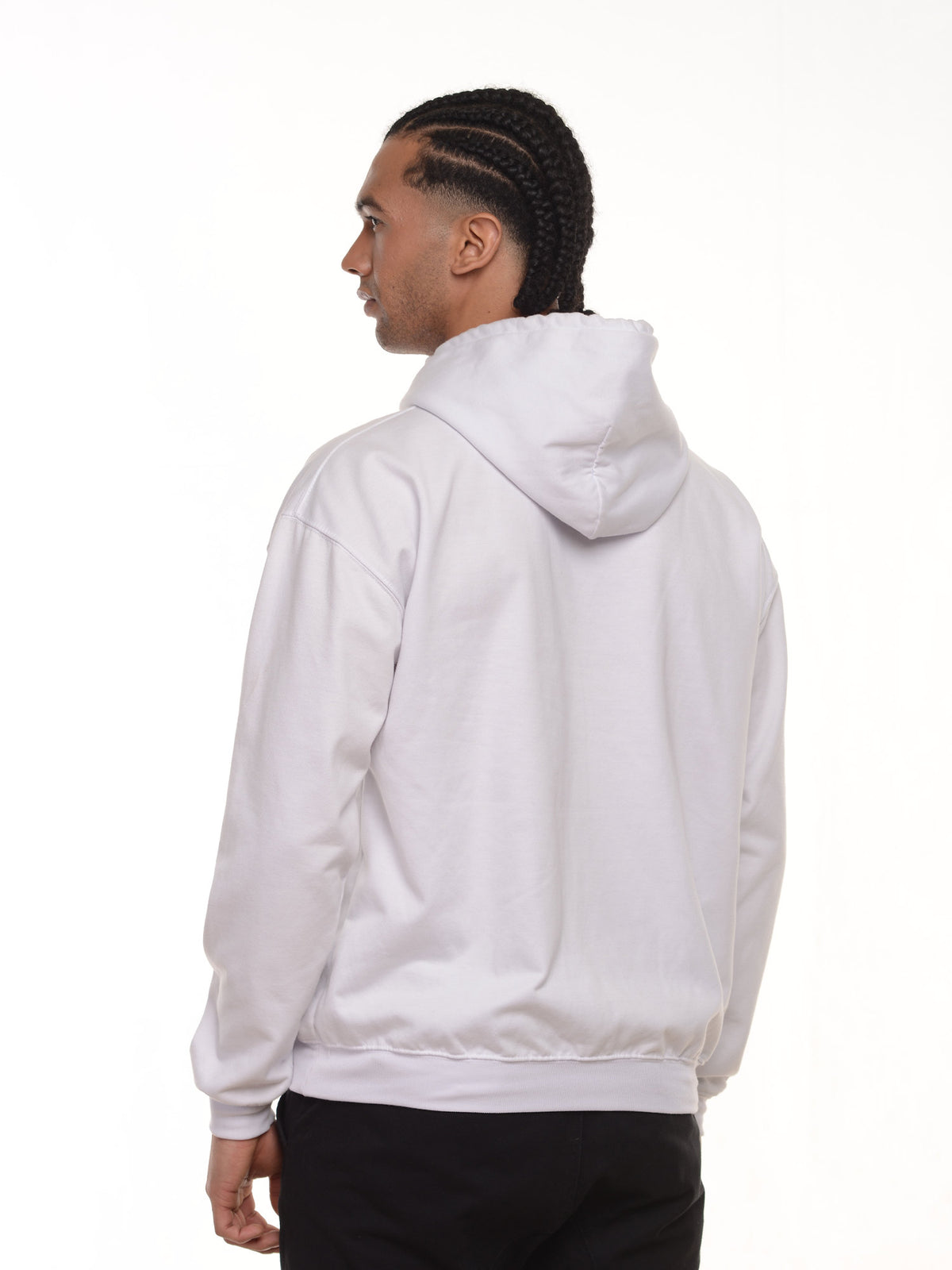 Buzo Unisex con capucha color blanco, vista 2 · Aritex Colombia