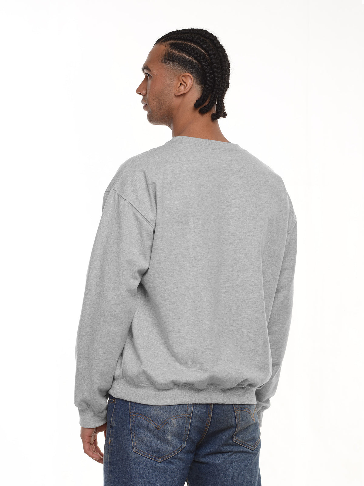 Buzo Unisex cuello redondo color jasped claro, vista 2 · Aritex Colombia
