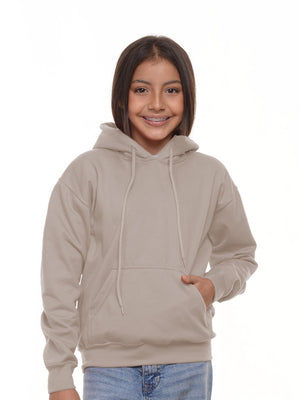Buzo niño con capucha color nude · Aritex Colombia