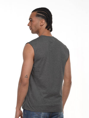 Camiseta hombre manga sisa color negro cross, vista 2 · Aritex Colombia
