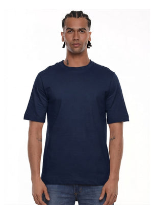 Camiseta hombre regular fit 230g color azul navy · Aritex Colombia