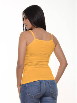 Blusa mujer slim fit tiras tali en algodón con elastano, vista 12 · Aritex Colombia