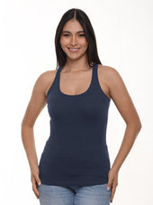 Blusa mujer sisa yoga color azul navy · Aritex Colombia