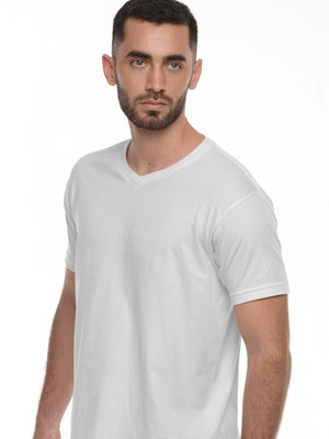 Camiseta interior cuello en V en algodón, vista 2 · Aritex Colombia