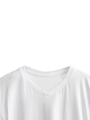 Pack dúo camiseta hombre clásica cuello v en algodón, vista 5 · Aritex Colombia