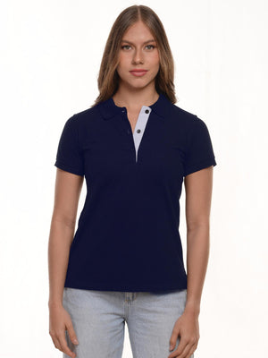 Polo mujer corte clásico rayas en algodón 215 g, vista 7 · Aritex Colombia