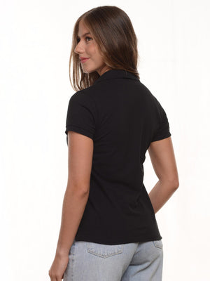 Polo mujer corte clásico rayas en algodón 215 g, vista 6 · Aritex Colombia