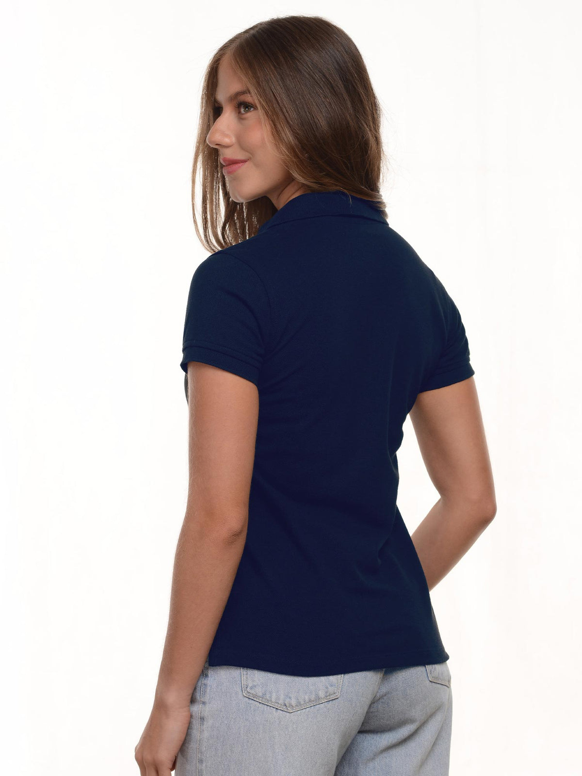 Polo mujer corte clásico rayas en algodón 215 g, vista 8 · Aritex Colombia