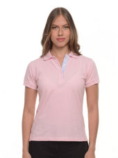 Polo mujer corte clásico rayas color rosa · Aritex Colombia