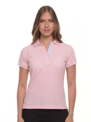 Polo mujer corte clásico rayas color rosa · Aritex Colombia