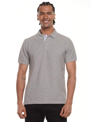 Polo hombre corte clásico rayas color gris jasped · Aritex Colombia