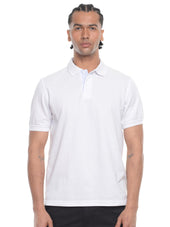 Polo hombre corte clásico rayas color blanco · Aritex Colombia