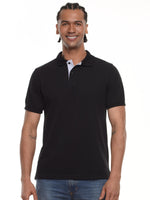 Polo hombre corte clásico rayas color negro · Aritex Colombia