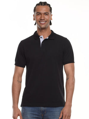 Polo hombre corte clásico rayas color negro · Aritex Colombia
