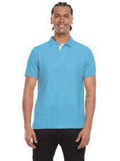 Polo hombre corte clásico rayas color azul agua · Aritex Colombia