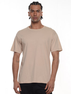 Camiseta hombre básica fit natural color nude · Aritex Colombia