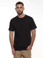 Camiseta hombre básica fit natural color negro · Aritex Colombia