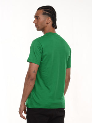 Camiseta hombre básica fit natural color verde cali, vista 2 · Aritex Colombia