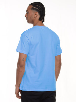 Camiseta hombre básica fit natural color agua, vista 2 · Aritex Colombia