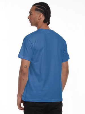 Camiseta hombre básica fit natural color cobalto, vista 2 · Aritex Colombia