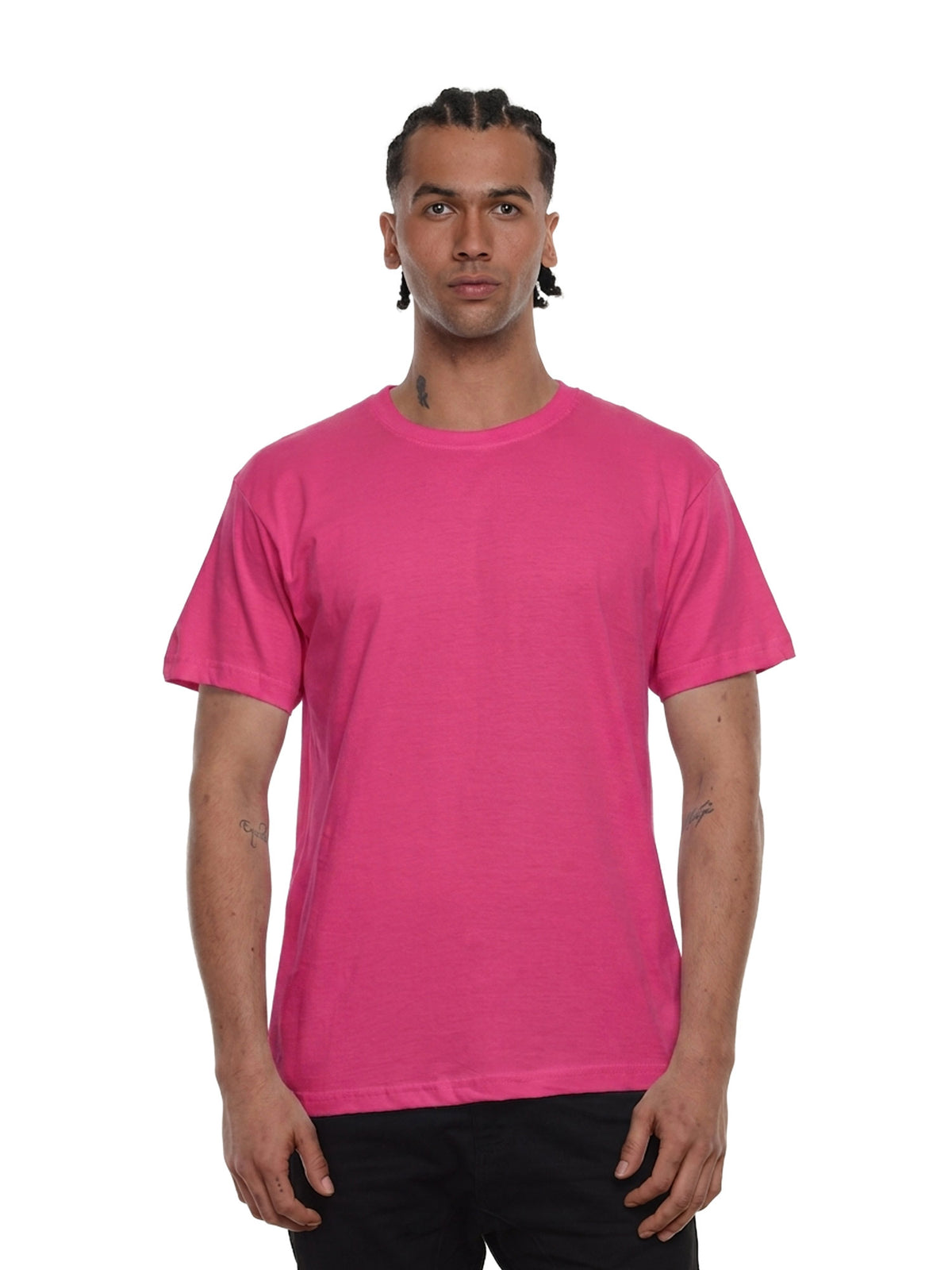 Camiseta hombre básica fit natural color fucsia · Aritex Colombia