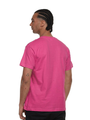 Camiseta hombre básica fit natural color fucsia, vista 2 · Aritex Colombia