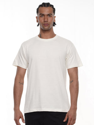 Camiseta hombre básica fit natural color marfil · Aritex Colombia