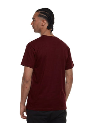 Camiseta hombre básica fit natural color vinotinto, vista 2 · Aritex Colombia