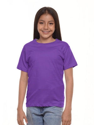 Camiseta niño básica fit natural color morado · Aritex Colombia