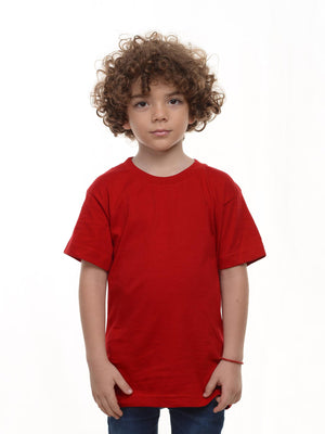 Camiseta niño básica fit natural color rojo marlboro · Aritex Colombia