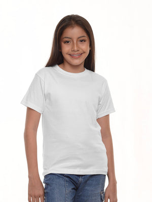 Camiseta niño básica fit natural color blanco · Aritex Colombia