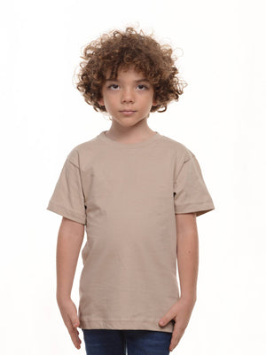 Camiseta niño básica fit natural en algodón 160 g, vista 25 · Aritex Colombia