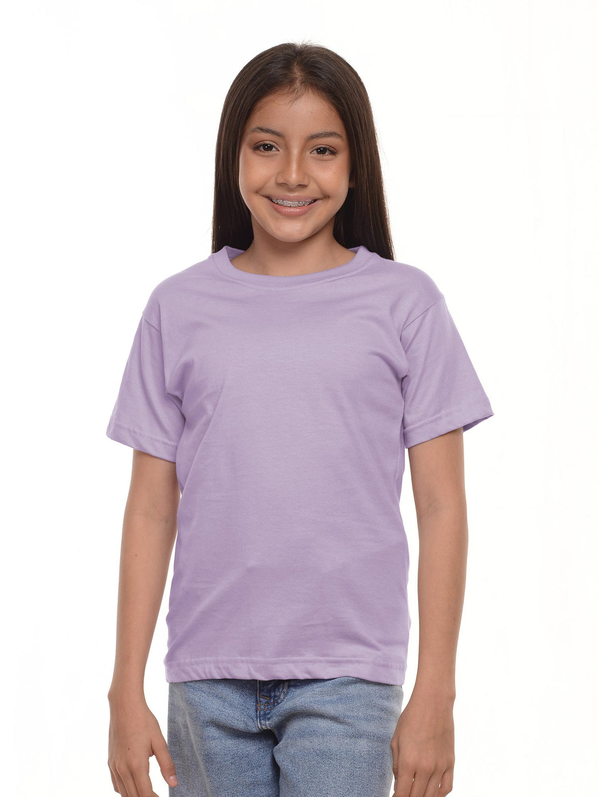 Camiseta niño básica fit natural color lila · Aritex Colombia