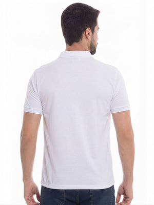 Polo adulto corte clásico color blanco, vista 2 · Aritex Colombia