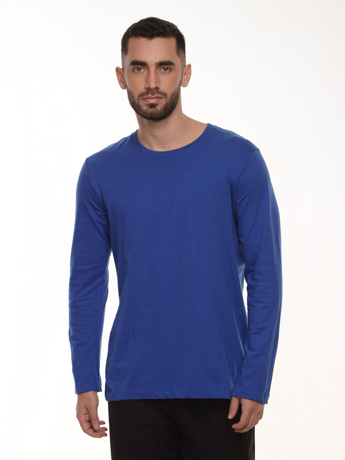 Camiseta hombre manga larga color azul rey · Aritex Colombia