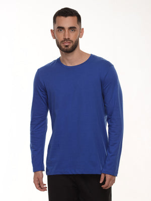 Camiseta hombre manga larga color azul rey · Aritex Colombia