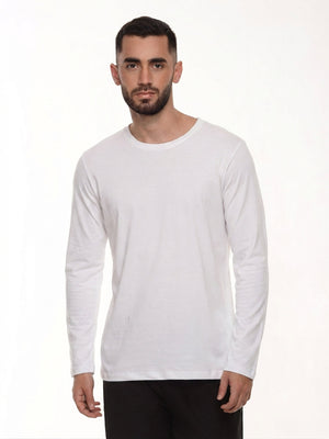 Camiseta hombre manga larga color blanco · Aritex Colombia