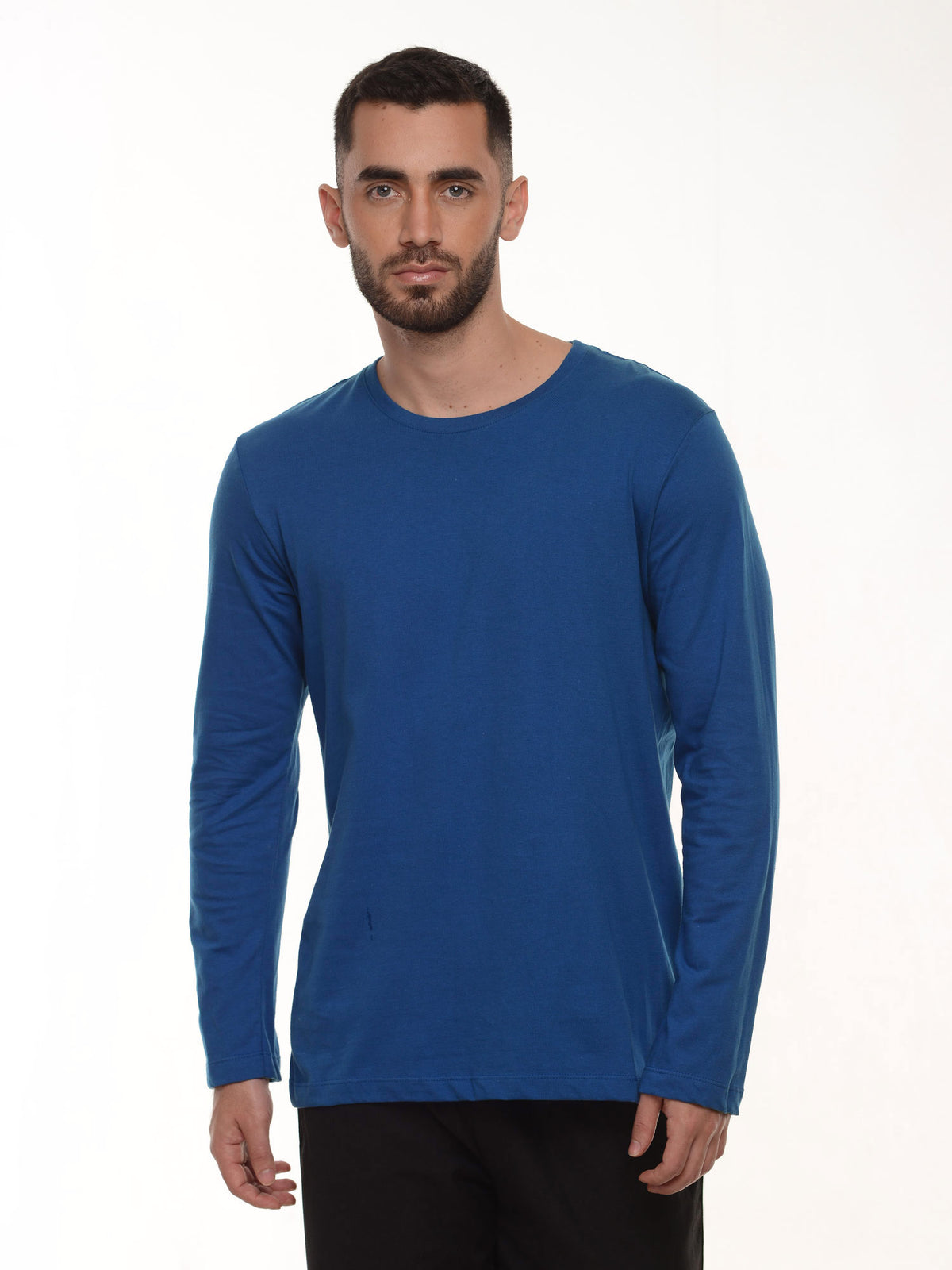 Camiseta hombre manga larga color petroleo · Aritex Colombia