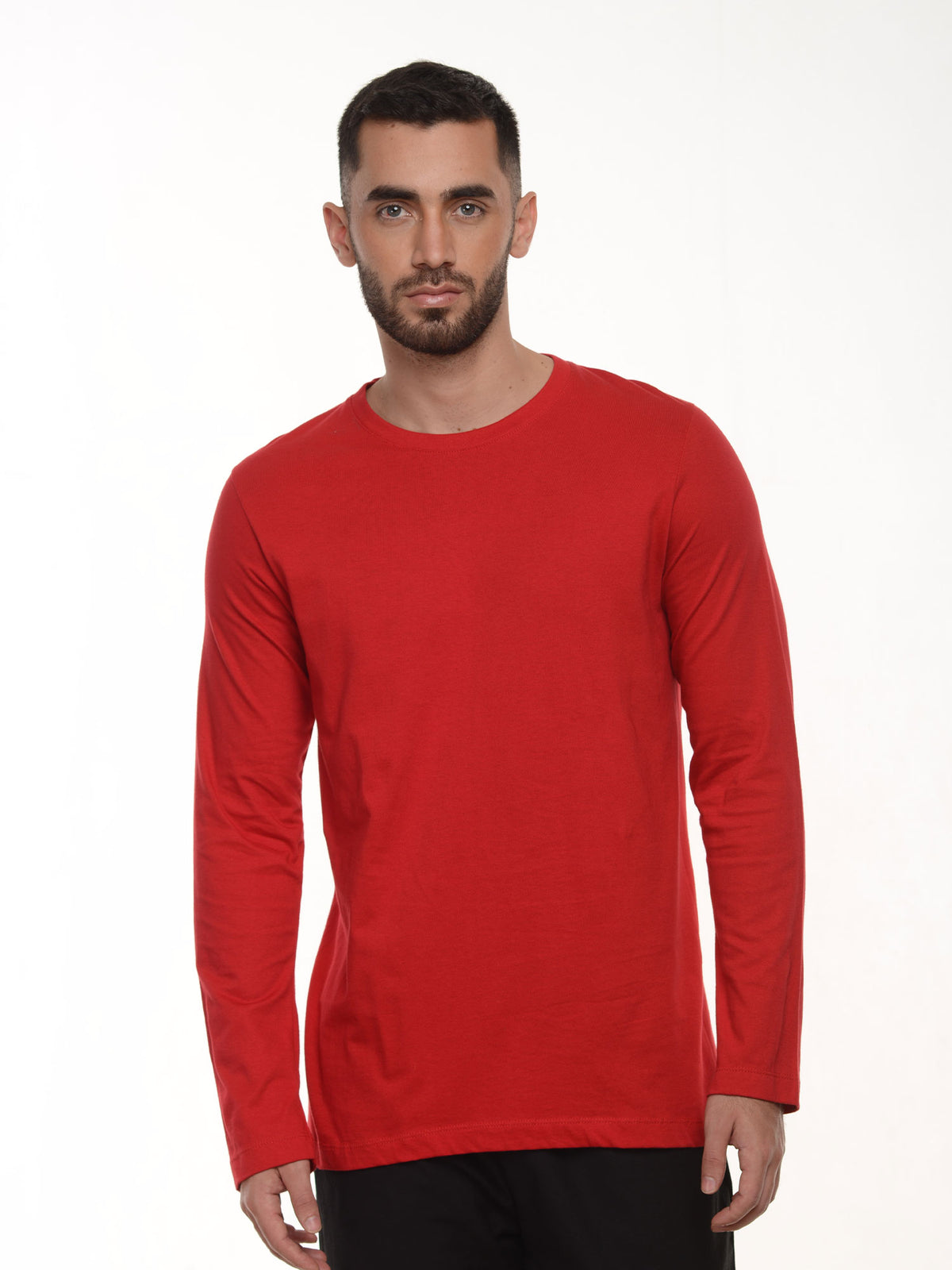 Camiseta hombre manga larga color rojo marlboro · Aritex Colombia