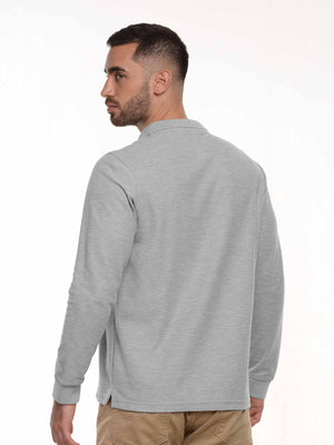 Polo hombre corte clásico manga larga en algodón 215 g, vista 1 · Aritex Colombia