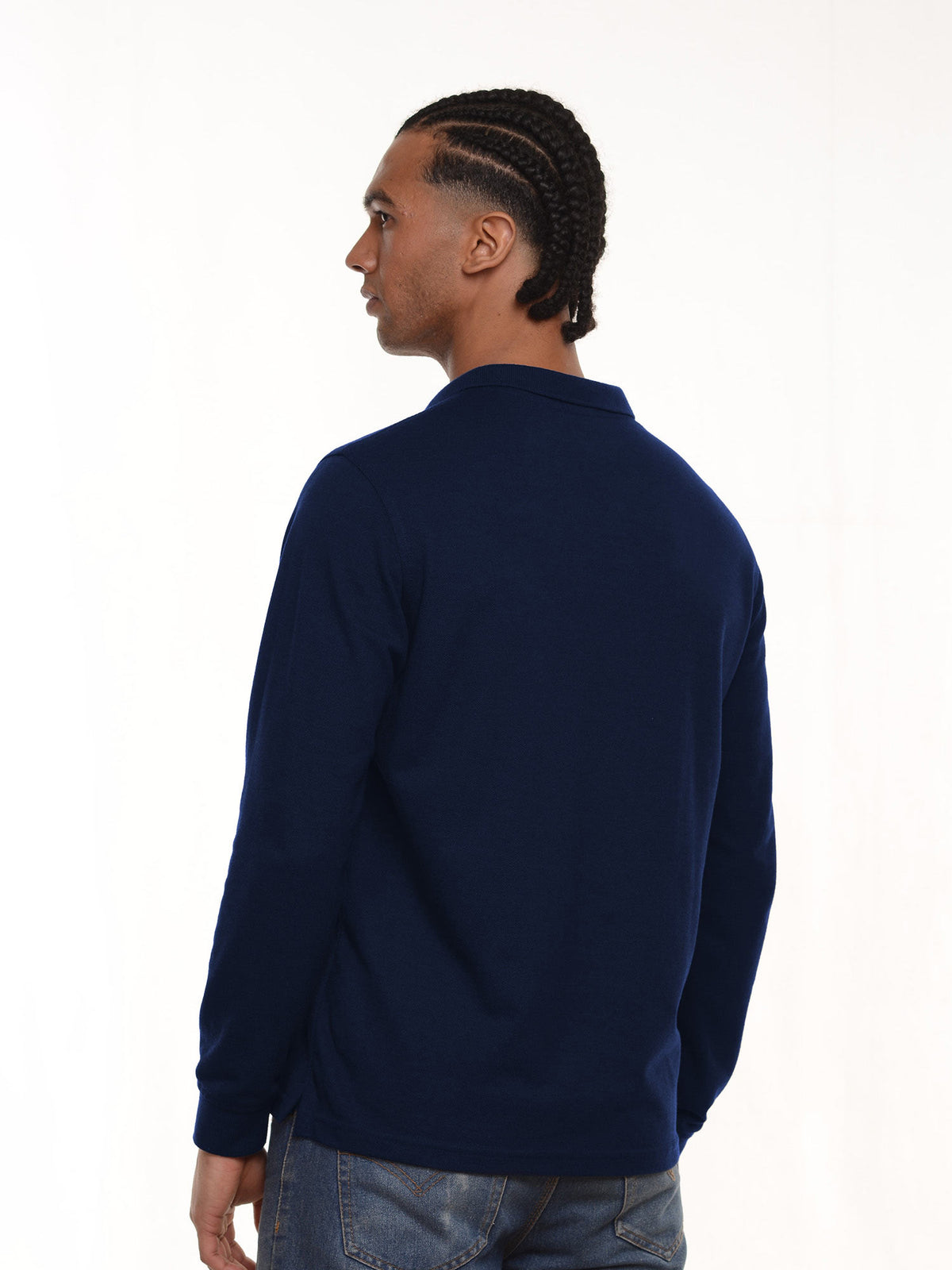 Polo hombre corte clásico manga larga en algodón 215 g, vista 2 · Aritex Colombia